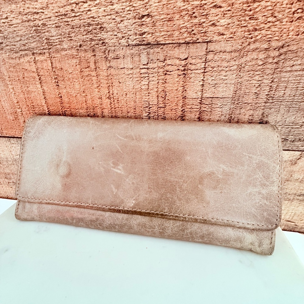Hobo International Sadie Trifold Leather Clutch Wallet